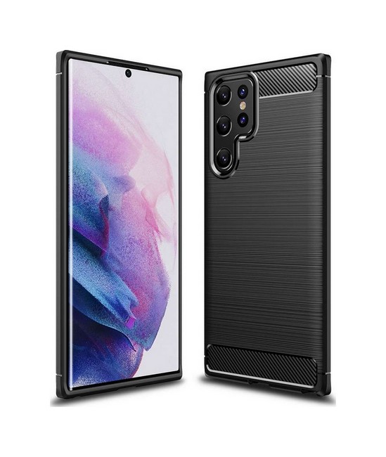 Kryt Forcell Samsung S22 Ultra silikón čierny 68896