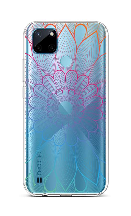 Kryt TopQ Realme C21Y silikón Rainbow Mandala 69959