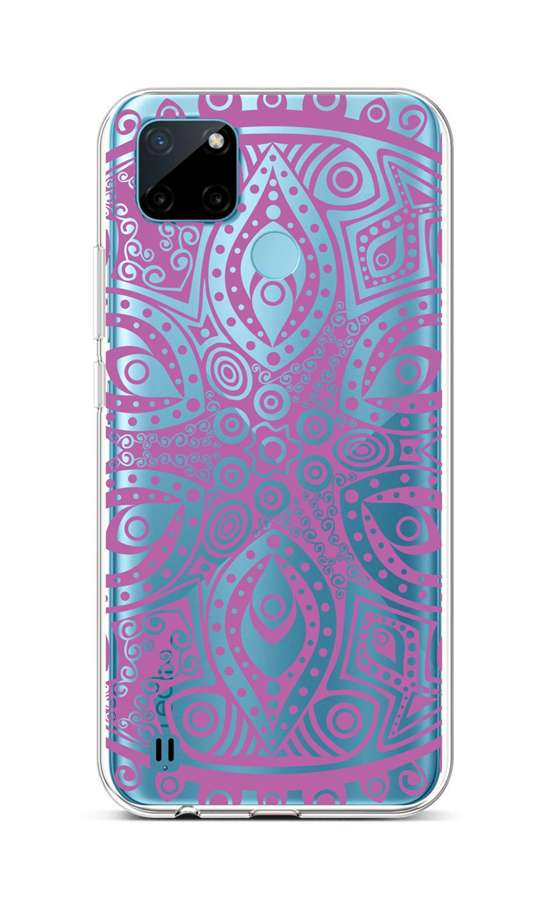 Kryt TopQ Realme C21Y silikón Violet Mandala 69932