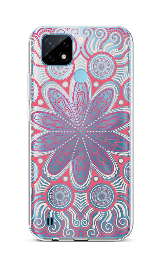 Kryt TopQ Realme C21 silikón Romantic Mandala 66835
