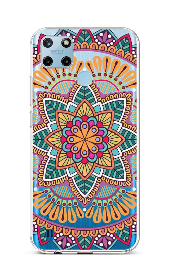 Kryt TopQ Realme C25Y silikón Happy Mandala 70628