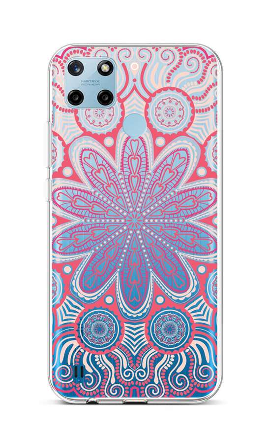 Kryt TopQ Realme C25Y silikón Romantic Mandala 70581