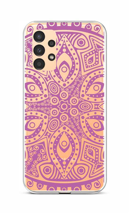 Kryt TopQ Samsung A13 silikón Violet Mandala 72064