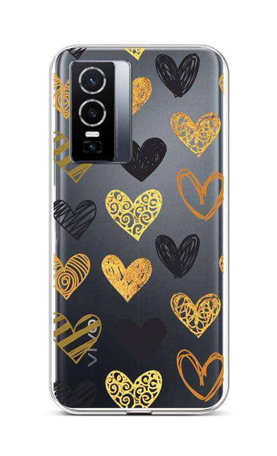 Kryt TopQ Vivo Y76 5G silikón Srdce 72504