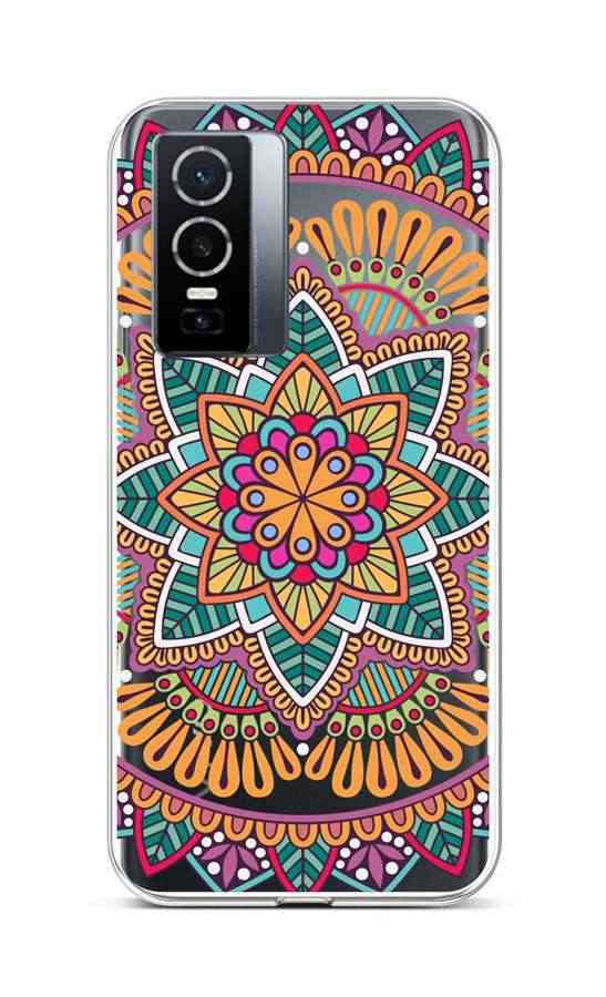 Kryt TopQ Vivo Y76 5G silikón Happy Mandala 72411