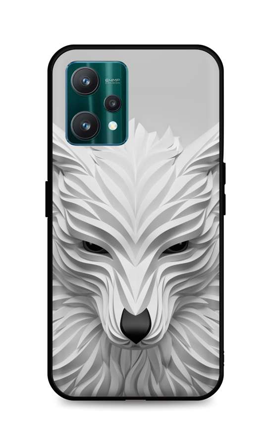 Kryt TopQ LUXURY Realme 9 Pro pevný Biely vlk 73263
