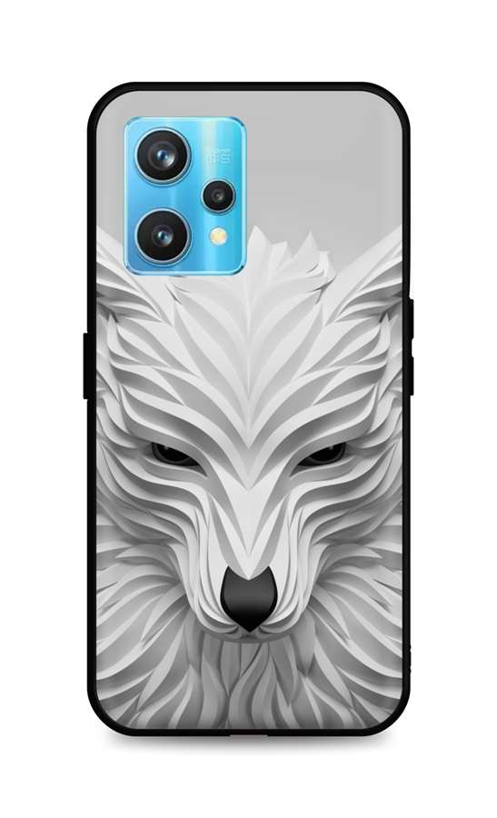 Kryt TopQ LUXURY Realme 9 Pro+ pevný Biely vlk 73139
