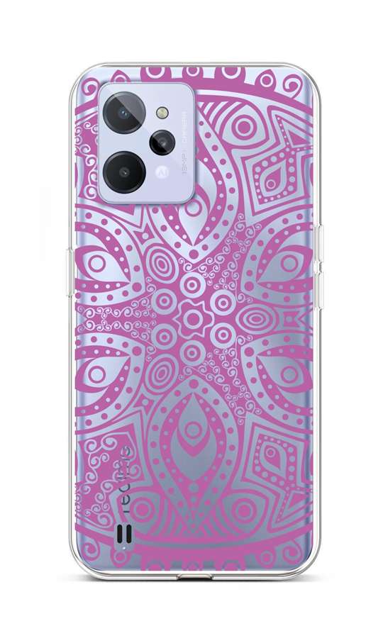 Kryt TopQ Realme C31 silikón Violet Mandala 74364