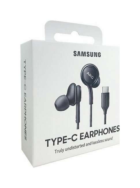 Originálne slúchadlá Samsung EO-IC100BBE s USB-C (Type-C) konektorom (EU Blister) čierna 74422