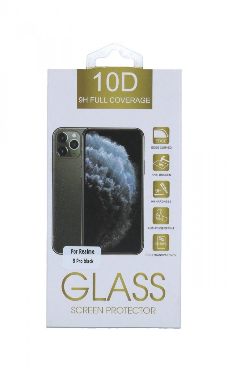 Tvrdené sklo Glass Protector Realme 8 Pro Full Cover čierne 69556