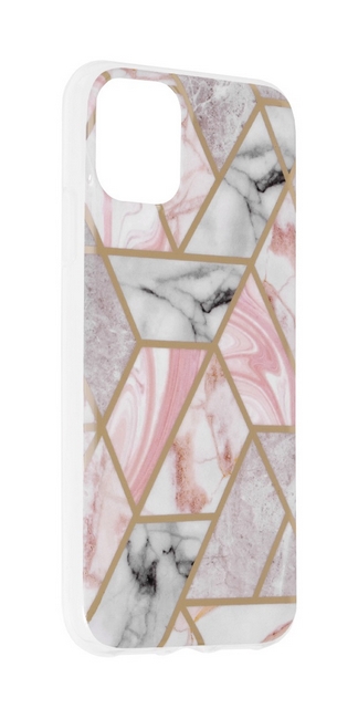 Kryt iPhone 11 Marble Pink Hex 84542