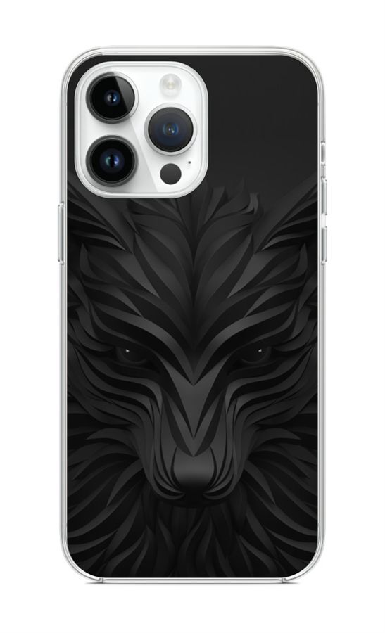 Kryt TopQ iPhone 14 Pro Max Čierny vlk 82521