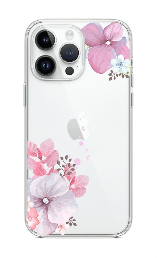 Kryt TopQ iPhone 14 Pro Max Violet Blossom 82519