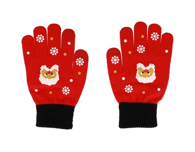 Rukavice TopQ na mobilný telefón Santa Claus červené 86632