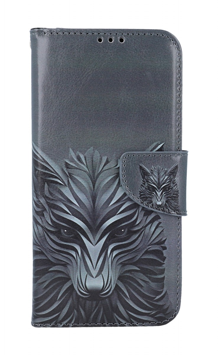 Puzdro TopQ Samsung A54 5G flipové Vlk 94299