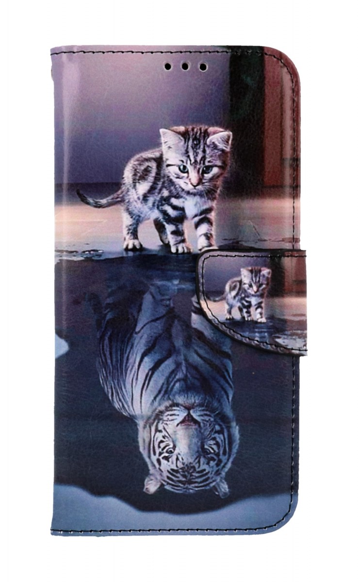 Puzdro TopQ Samsung A54 5G flipové Tiger 94298