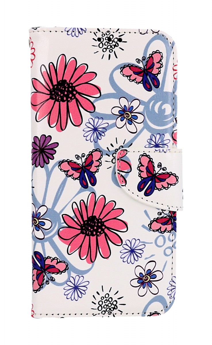 Puzdro TopQ Samsung A54 5G flipové Flowers 94286