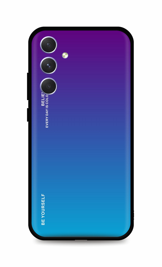 Kryt TopQ LUXURY Samsung A54 5G pevný dúhový purpurový 93180
