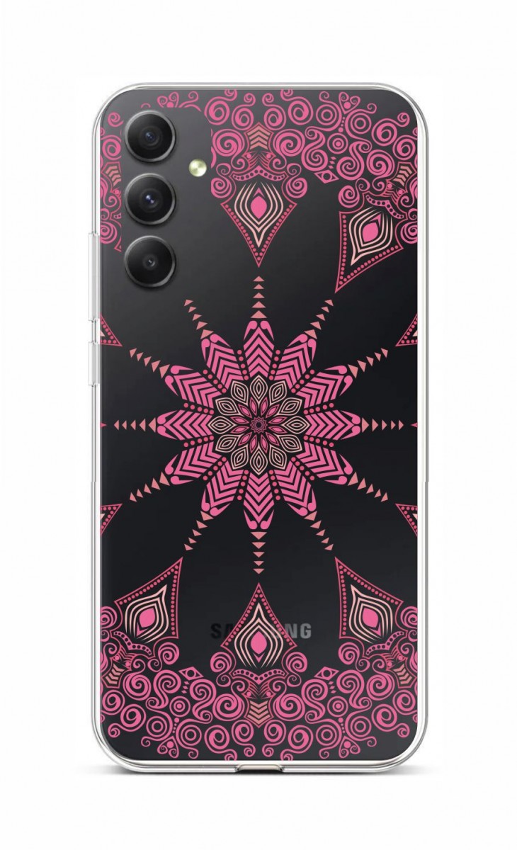 Kryt TopQ Samsung A34 Pink Mandala 93095