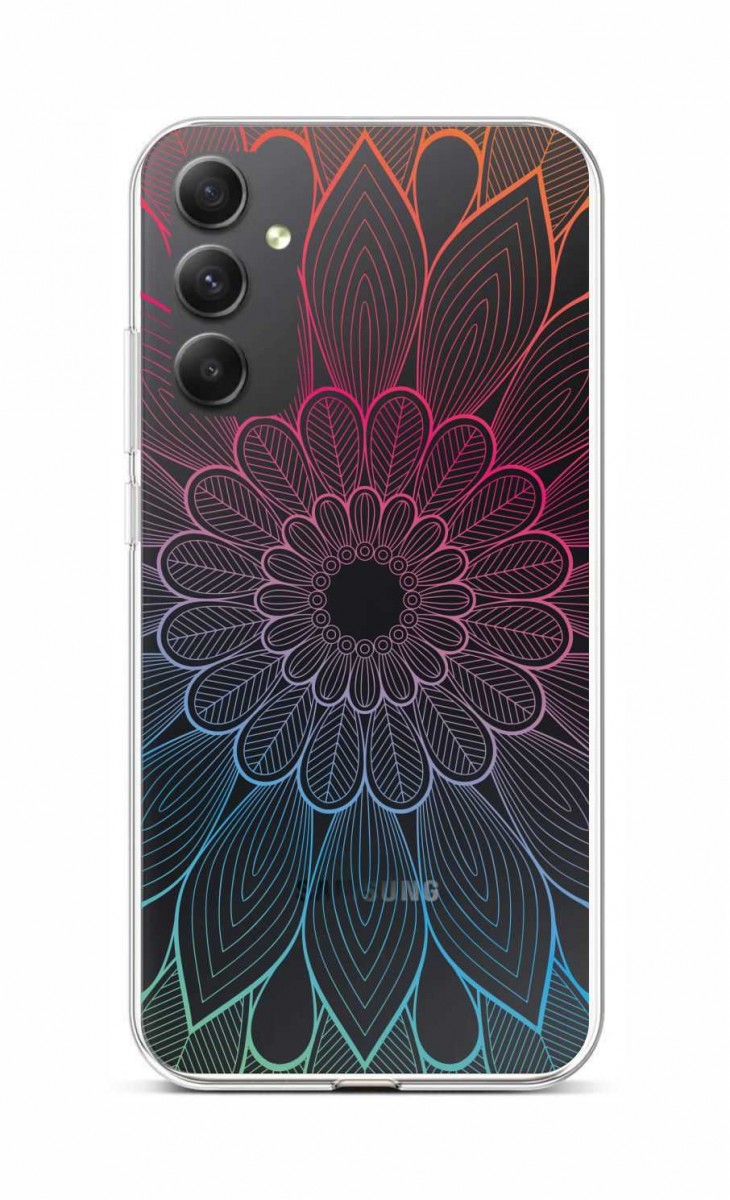 Kryt TopQ Samsung A34 Rainbow Mandala 93090