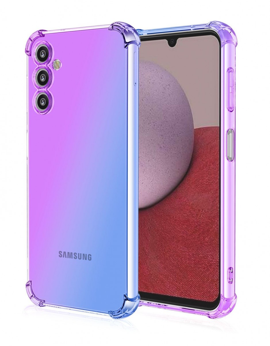 Kryt TopQ Samsung A14 5G Shock dúhový fialovo-modrý 92937