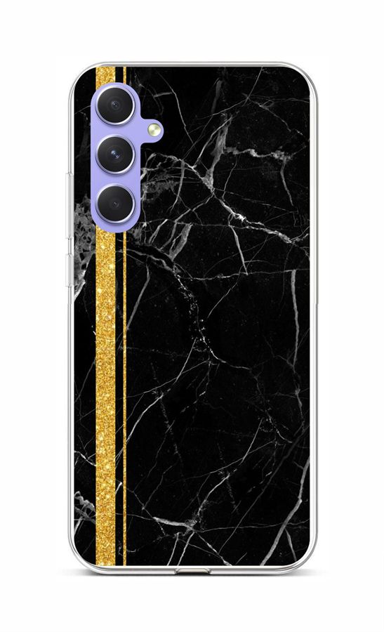 Kryt TopQ STYLE Samsung A54 5G Mramor čierno-zlatý 93228