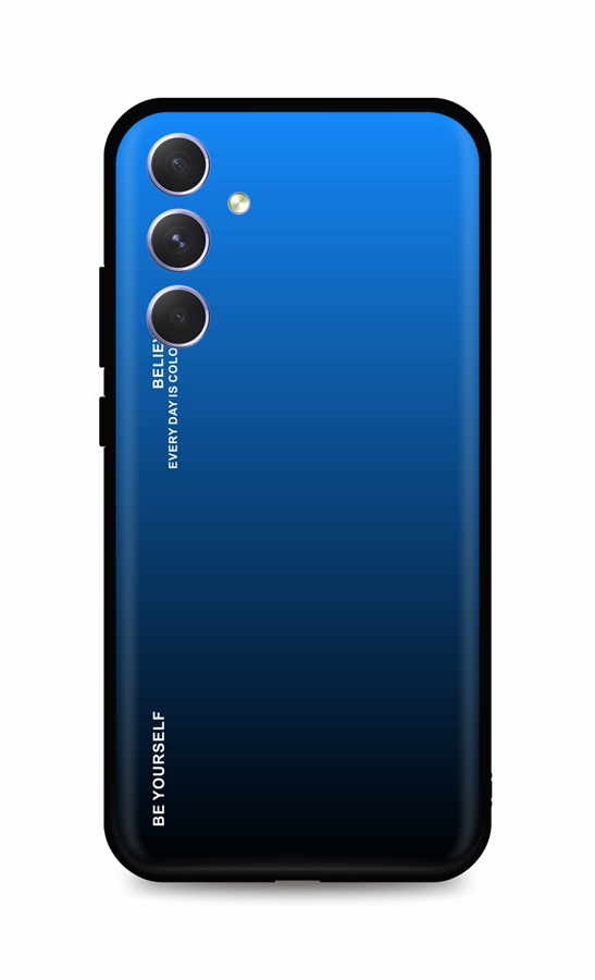 Kryt TopQ LUXURY Samsung A54 5G pevný dúhový modrý 93192