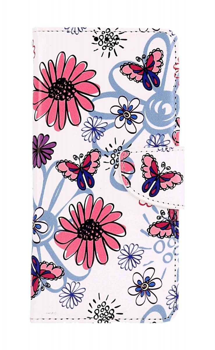 Puzdro TopQ Xiaomi Redmi Note 12 Pro+ 5G flipové Flowers 95718