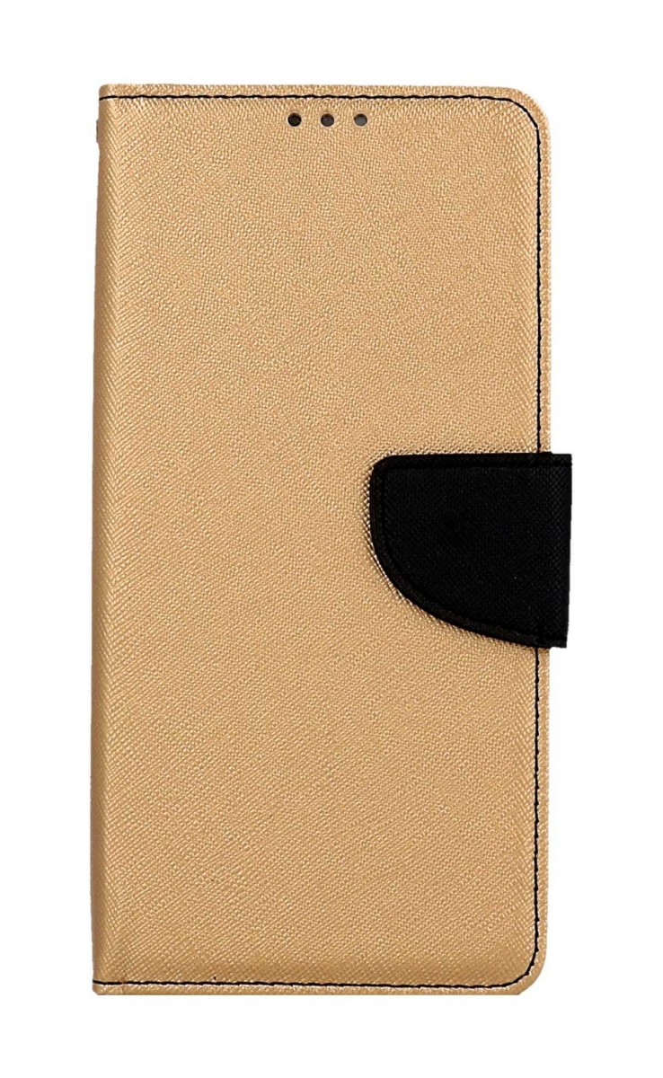 Puzdro TopQ Xiaomi Redmi Note 12 5G flipové zlaté 95476