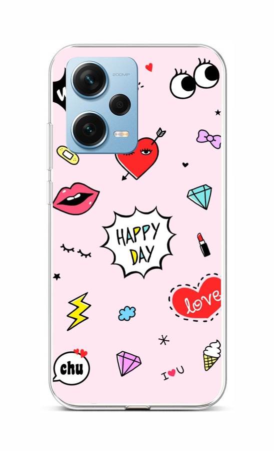 Kryt TopQ Xiaomi Redmi Note 12 Pro+ 5G Happy Day 96593