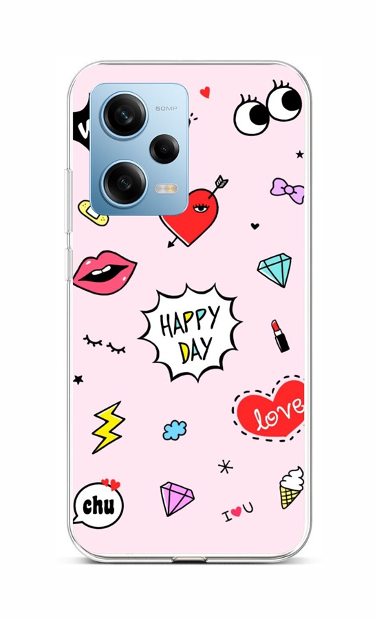 Kryt TopQ Xiaomi Redmi Note 12 Pro 5G Happy Day 96563