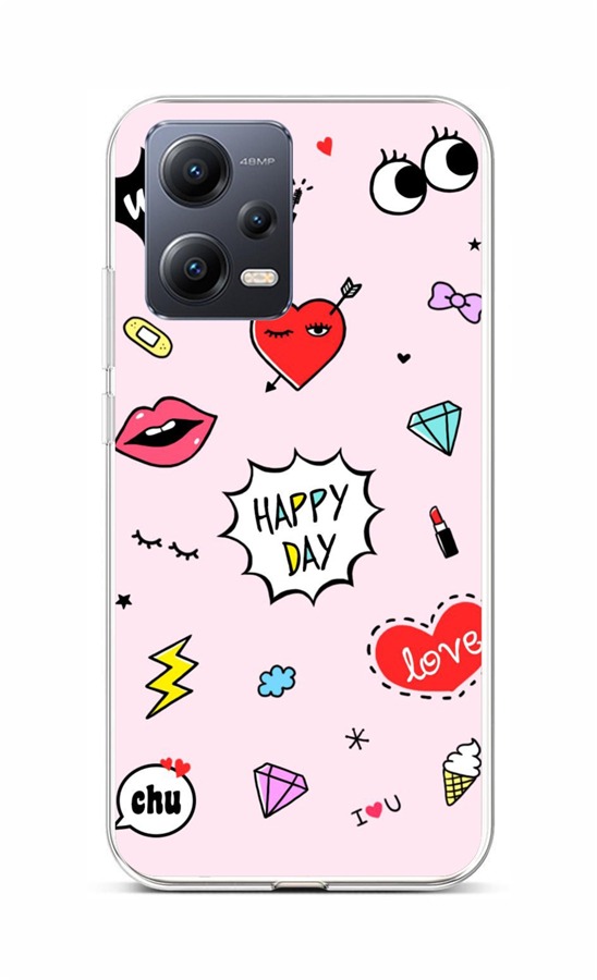 Kryt TopQ Xiaomi Redmi Note 12 5G Happy Day 96469