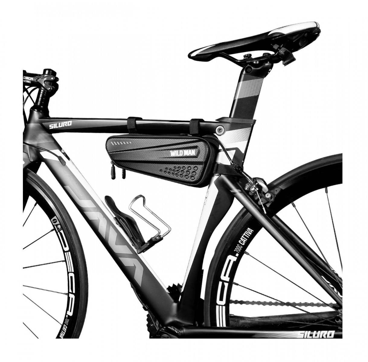 Puzdro WildMan ES4 pre mobilný telefón na rám bicykla čierne 1,2 L 94661