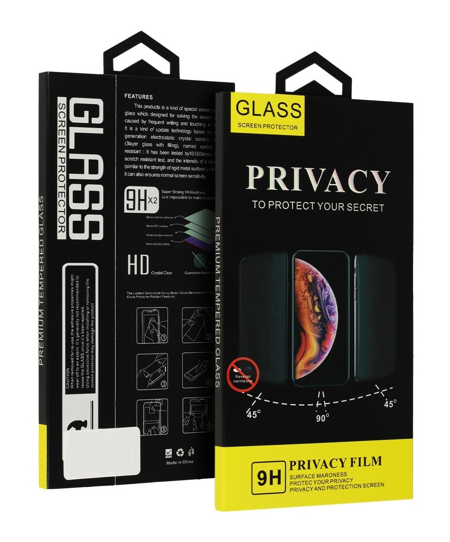 Tvrdené sklo Privacy Samsung S23 Ultra Full Cover čierne 97839