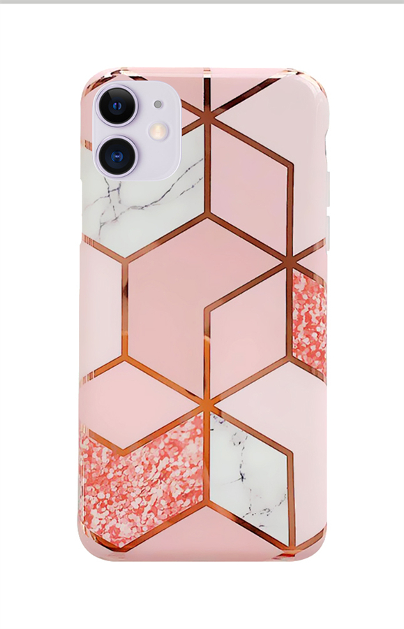 Kryt TopQ iPhone 11 Marble Pink 97524