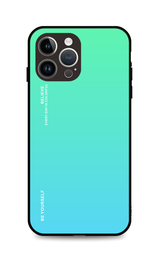 Kryt TopQ LUXURY iPhone 15 Pro pevný dúhový zelený 105120