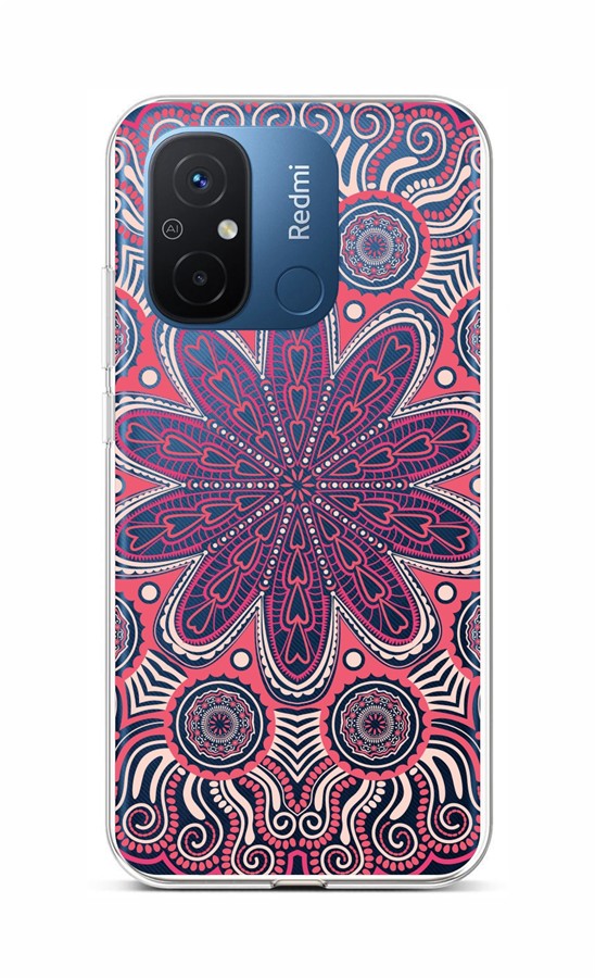 Kryt TopQ Xiaomi Redmi 12C Romantic Mandala 106694