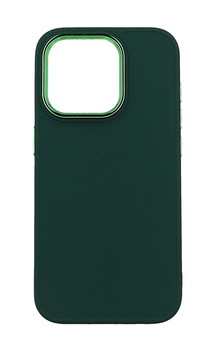 Kryt TopQ Frame iPhone 14 Pro zelený 108442