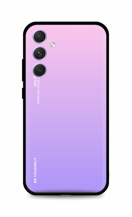Kryt TopQ LUXURY Samsung A14 pevný dúhový ružový 115013