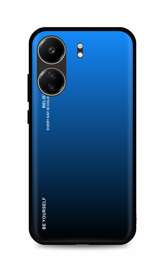 Zadný pevný kryt LUXURY na Xiaomi Redmi 13C dúhový modrý