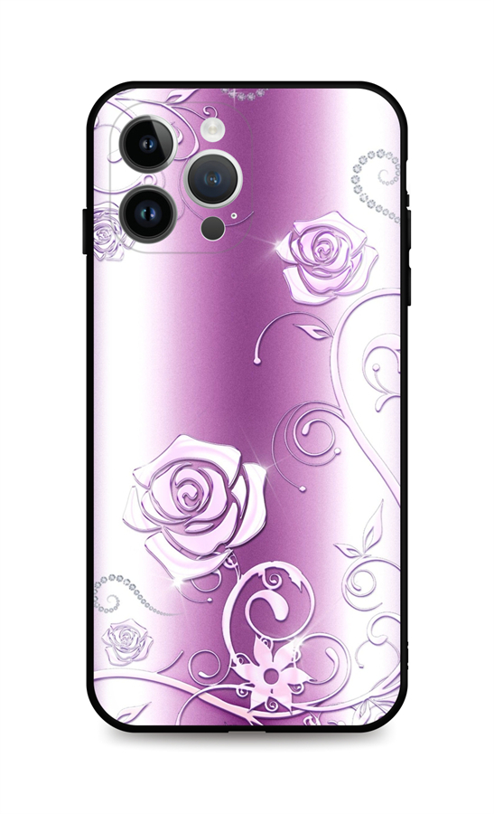 Zadný kryt DARK pre iPhone 14 Pro Abstract Roses