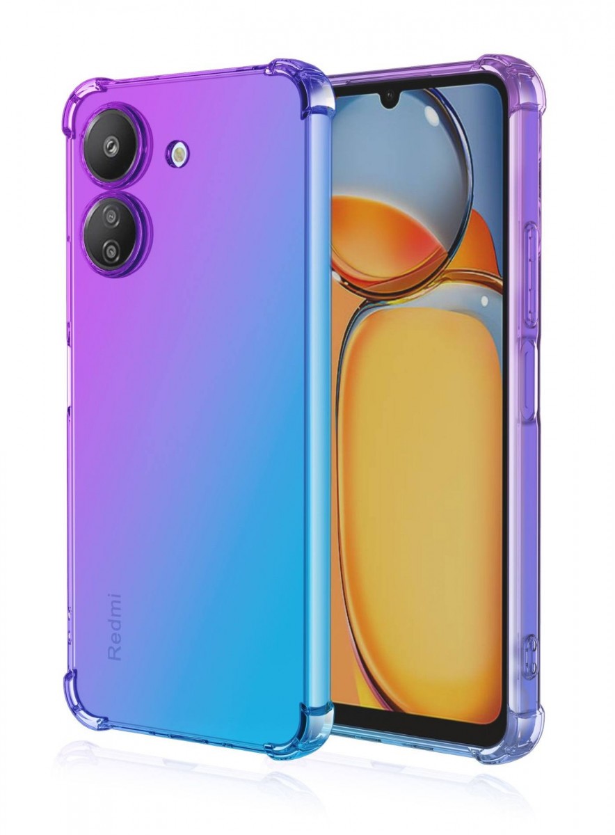 Zadný kryt na Xiaomi Redmi 13C Shock dúhový fialovo-modrý