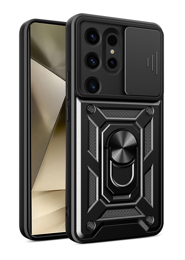 Ultra odolný zadný kryt Armor Lens na Samsung S24 Ultra čierny