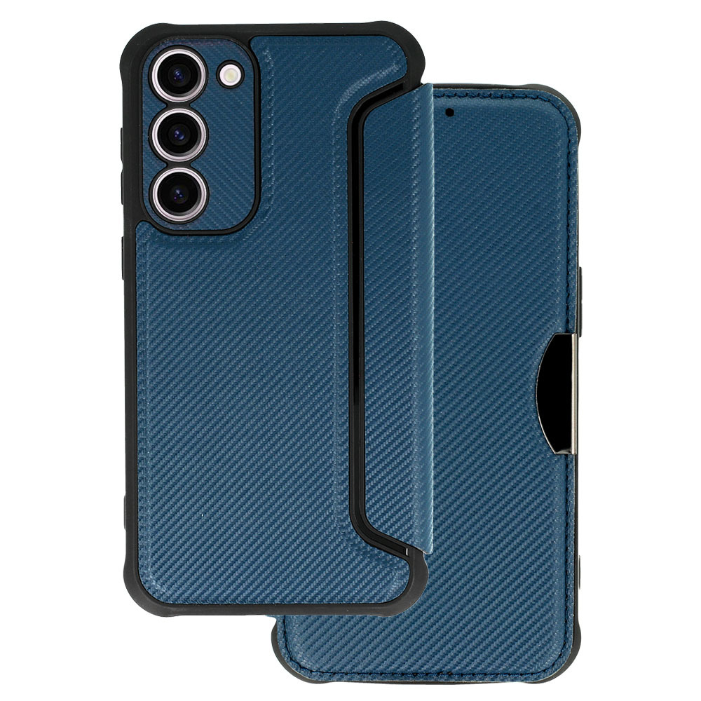 Puzdro Razor Carbon Book pre Samsung Galaxy S23 Plus navy