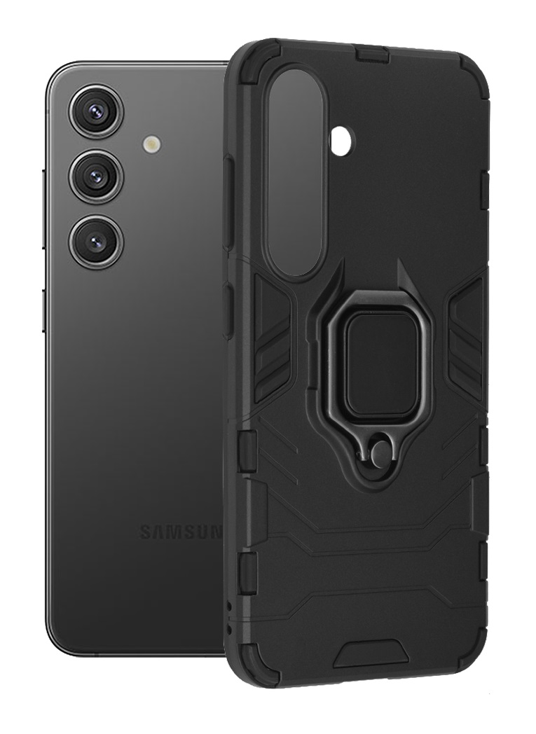 Zadný kryt Ring Armor pre Samsung S24 čierny