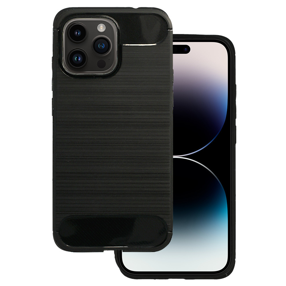 Zadný kryt CARBON pre IPHONE 14 PRO čierny