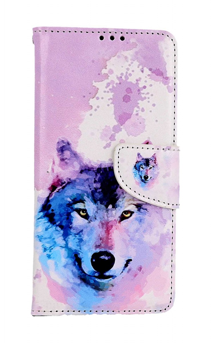 Flipové puzdro TopQ pre Xiaomi Redmi Note 12S Polárny vlk