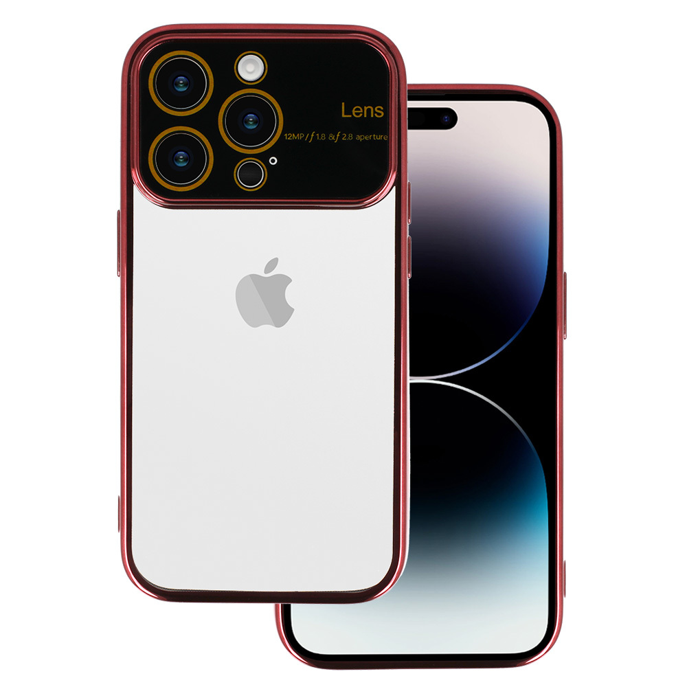 Puzdro Electro Lens pre Iphone 15 Pro Max Cherry