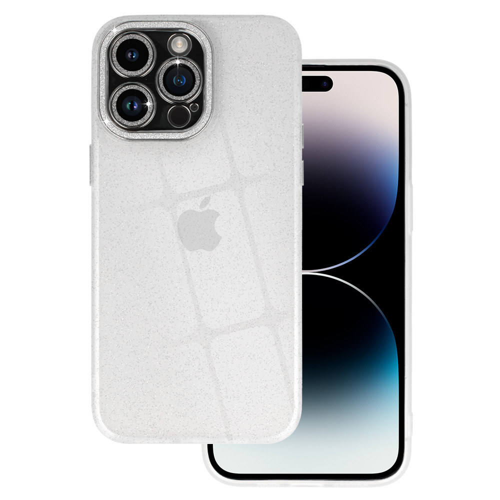Puzdro na mobilný telefón s trblietkami pre Iphone 14 Pro transparentné