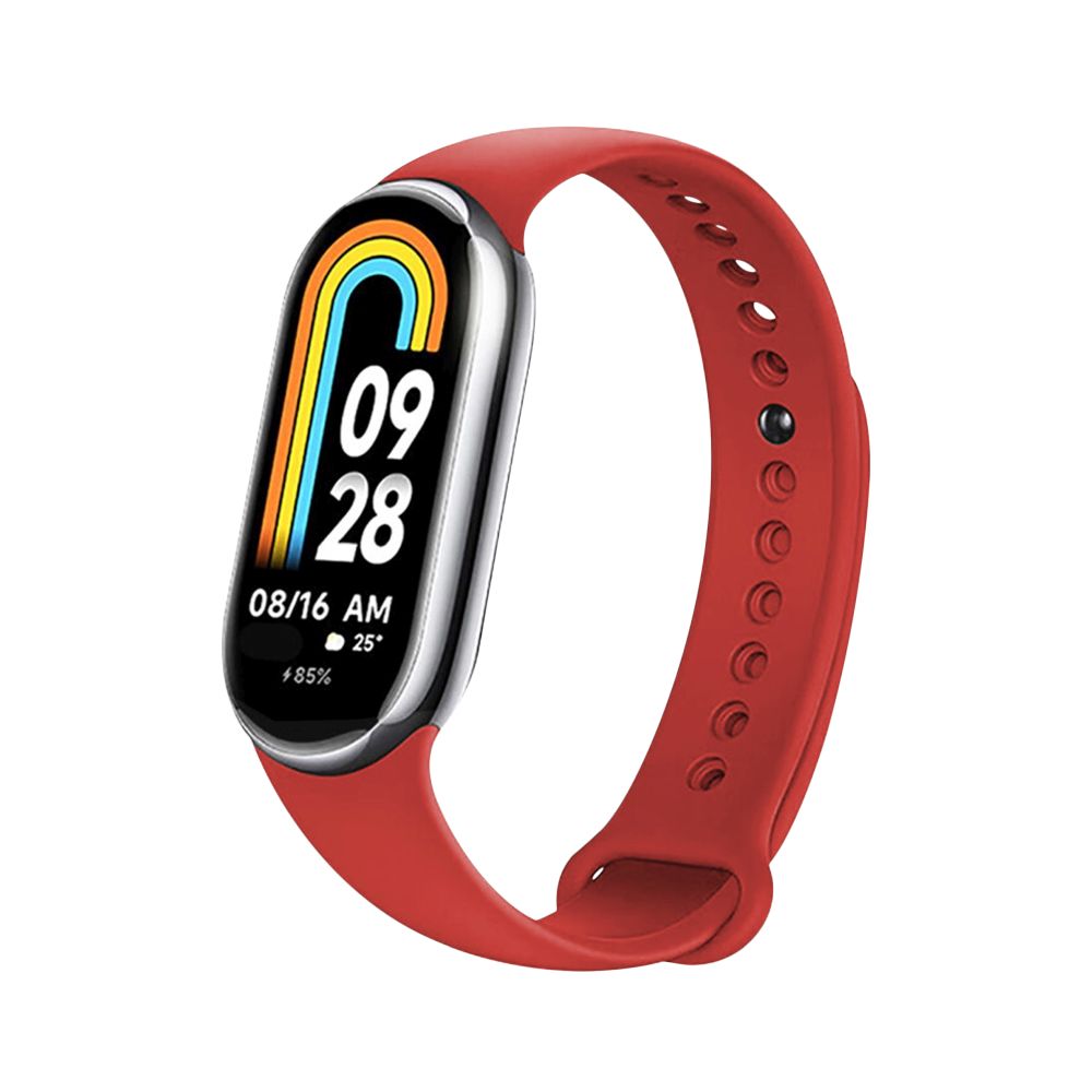 Silikónový remienok FIXED pre Xiaomi Mi Band 8, červený